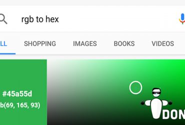 اضافه شدن مبدل RGB به Hex در موتور جستجو گوگل